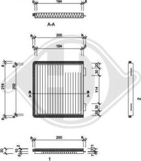 Diederichs DCI1098 - Filtras, salono oras autoreka.lt