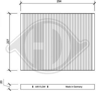 Diederichs DCI1014 - Filtras, salono oras autoreka.lt