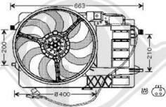 Diederichs DCL1041 - Ventiliatorius, radiatoriaus autoreka.lt