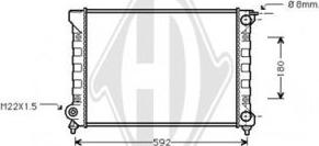 Diederichs DCM3382 - Radiatorius, variklio aušinimas autoreka.lt
