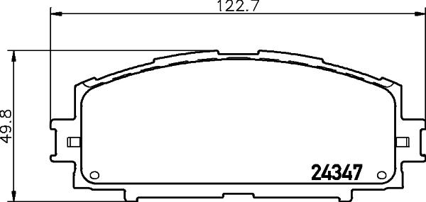 DON PCP1441 - Stabdžių trinkelių rinkinys, diskinis stabdys autoreka.lt