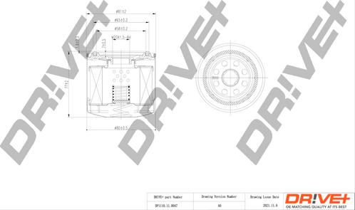 Dr!ve+ DP1110.11.0047 - Alyvos filtras autoreka.lt