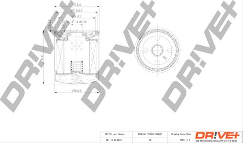 Dr!ve+ DP1110.11.0019 - Alyvos filtras autoreka.lt