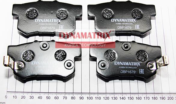 Dynamatrix DBP1679 - Stabdžių trinkelių rinkinys, diskinis stabdys autoreka.lt