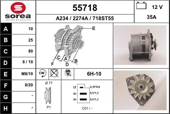 EAI 55718 - Kintamosios srovės generatorius autoreka.lt