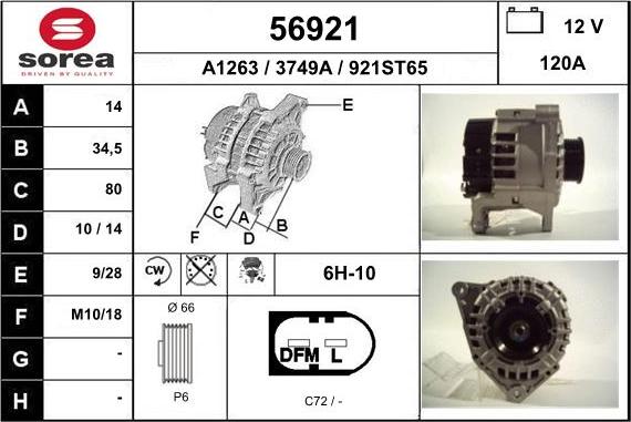 EAI 56921 - Kintamosios srovės generatorius autoreka.lt