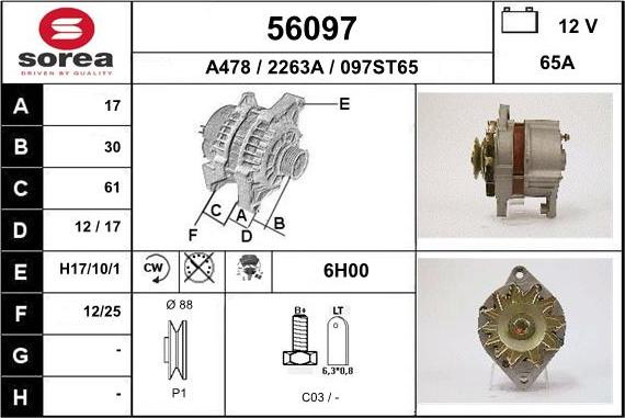 EAI 56097 - Kintamosios srovės generatorius autoreka.lt