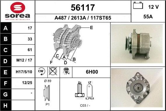 EAI 56117 - Kintamosios srovės generatorius autoreka.lt