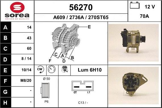 EAI 56270 - Kintamosios srovės generatorius autoreka.lt