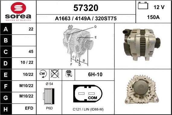 EAI 57320 - Kintamosios srovės generatorius autoreka.lt