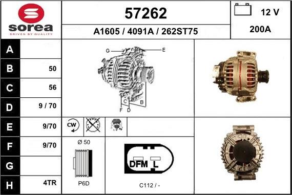 EAI 57262 - Kintamosios srovės generatorius autoreka.lt