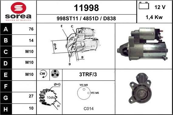 EAI 11998 - Starteris autoreka.lt