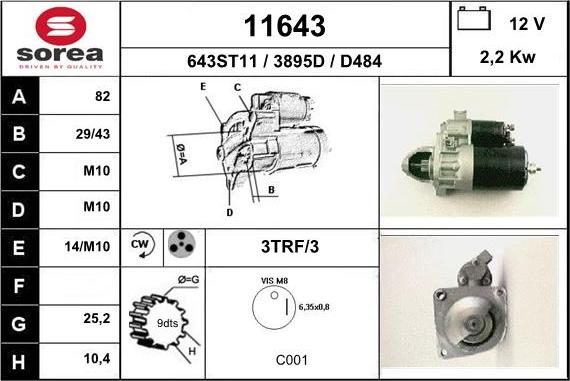 EAI 11643 - Starteris autoreka.lt