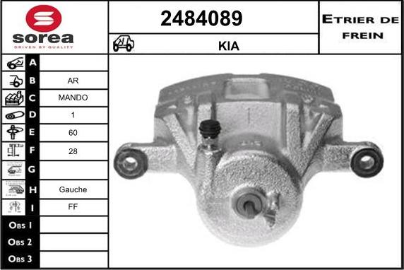 EAI 2484089 - Stabdžių apkaba autoreka.lt