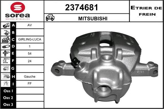 EAI 2374681 - Stabdžių apkaba autoreka.lt