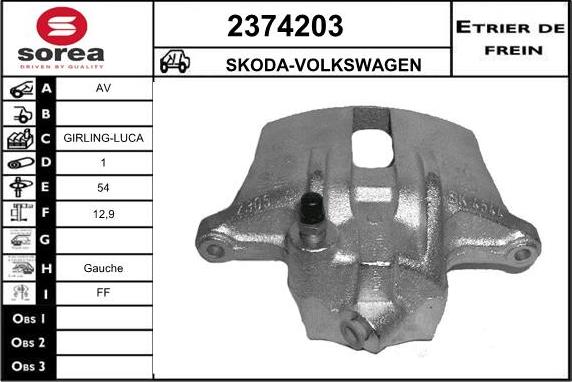 EAI 2374203 - Stabdžių apkaba autoreka.lt