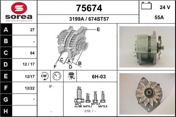 EAI 75674 - Kintamosios srovės generatorius autoreka.lt