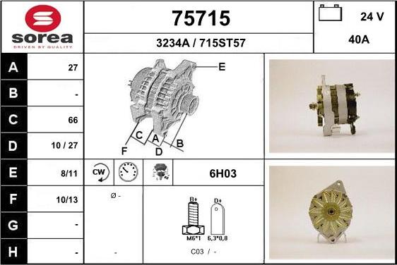 EAI 75715 - Kintamosios srovės generatorius autoreka.lt