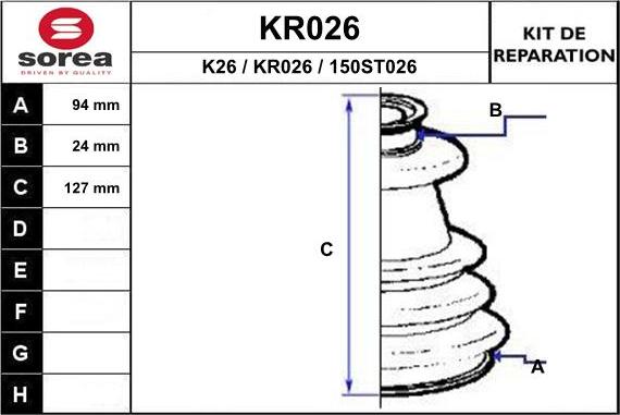 EAI KR026 - Gofruotoji membrana, kardaninis velenas autoreka.lt