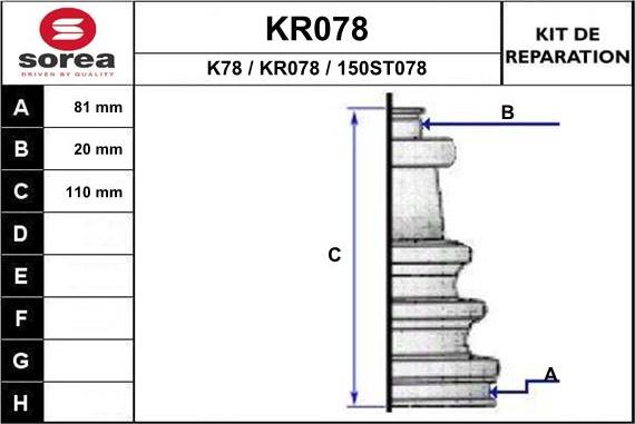 EAI KR078 - Gofruotoji membrana, kardaninis velenas autoreka.lt