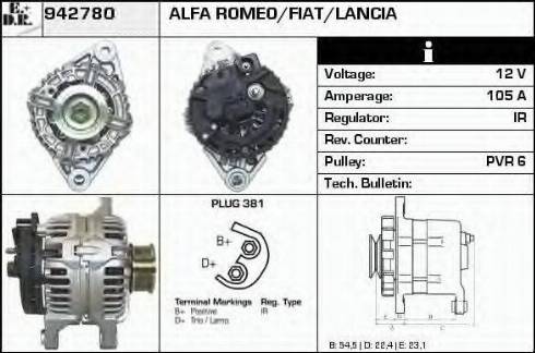 EDR 942780 - Kintamosios srovės generatorius autoreka.lt