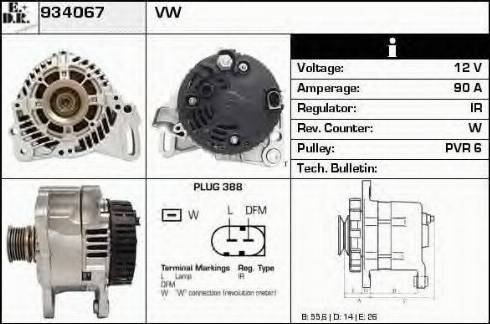 EDR 934067 - Kintamosios srovės generatorius autoreka.lt