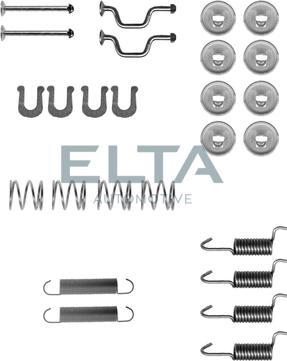Elta Automotive EA8120 - Priedų komplektas, stovėjimo stabdžių trinkelės autoreka.lt