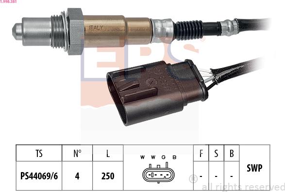 EPS 1.998.381 - Lambda jutiklis autoreka.lt