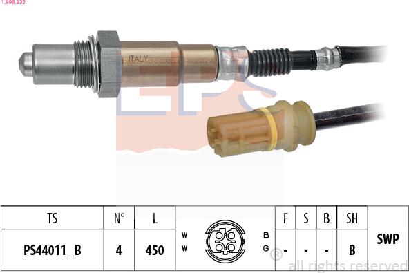 EPS 1.998.332 - Lambda jutiklis autoreka.lt