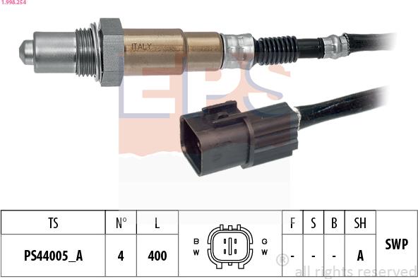 EPS 1.998.254 - Lambda jutiklis autoreka.lt