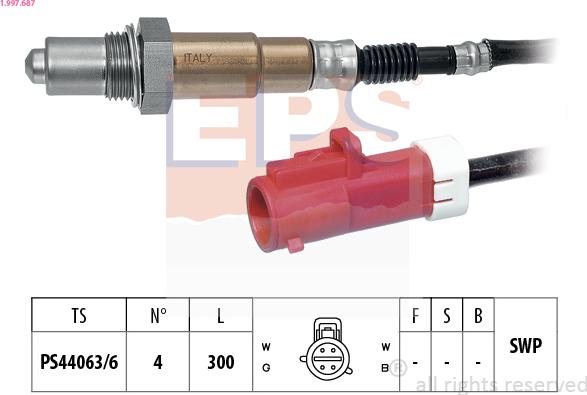 EPS 1.997.687 - Lambda jutiklis autoreka.lt