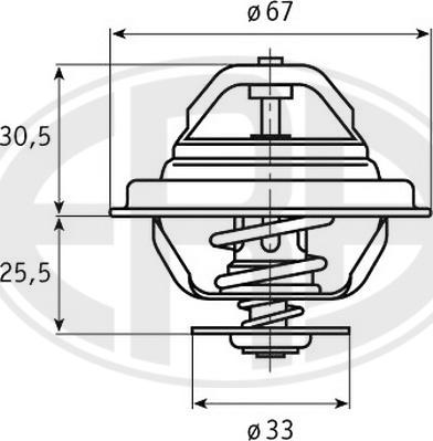 ERA 350173 - Termostatas, aušinimo skystis autoreka.lt