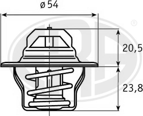 ERA 350222 - Termostatas, aušinimo skystis autoreka.lt