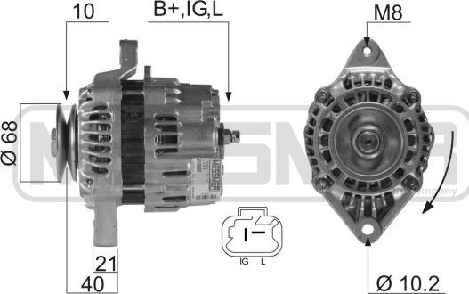 ERA 210560 - Kintamosios srovės generatorius autoreka.lt