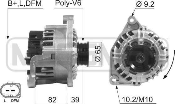 ERA 210076R - Kintamosios srovės generatorius autoreka.lt