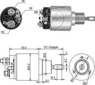 ERA 227871 - Solenoidinis jungiklis, starteris autoreka.lt