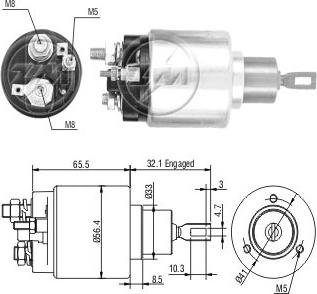 ERA ZM675 - Solenoidinis jungiklis, starteris autoreka.lt