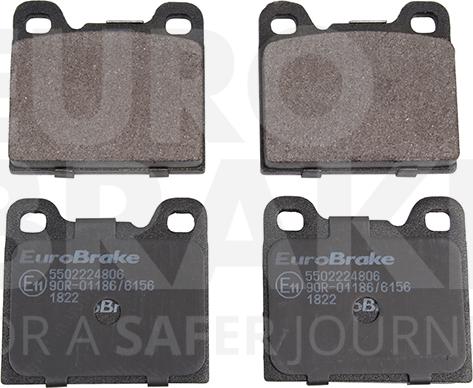 Eurobrake 5502224806 - Stabdžių trinkelių rinkinys, diskinis stabdys autoreka.lt