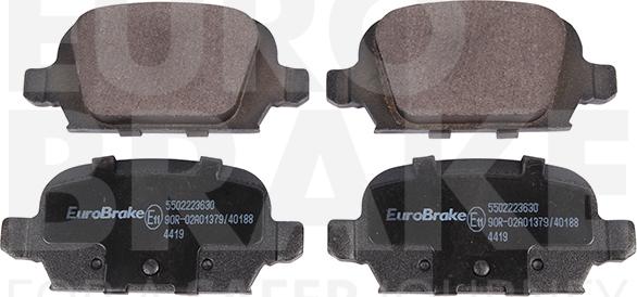 Eurobrake 5502223630 - Stabdžių trinkelių rinkinys, diskinis stabdys autoreka.lt
