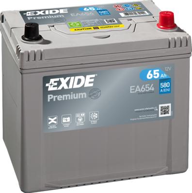 Exide EA654 - Starterio akumuliatorius autoreka.lt