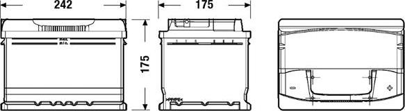 Exide EA602 - Starterio akumuliatorius autoreka.lt