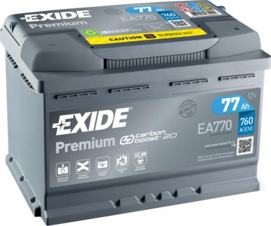 Exide EA770 - Starterio akumuliatorius autoreka.lt