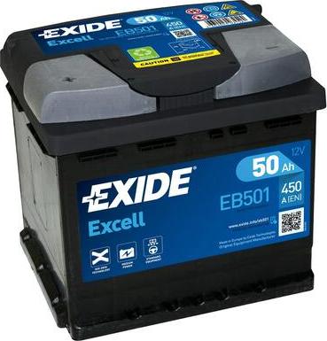 Exide EB501 - Starterio akumuliatorius autoreka.lt
