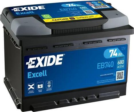 Exide EB740 - Starterio akumuliatorius autoreka.lt