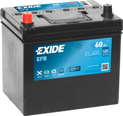 Exide EL605 - Starterio akumuliatorius autoreka.lt