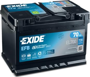 Exide EL700 - Starterio akumuliatorius autoreka.lt