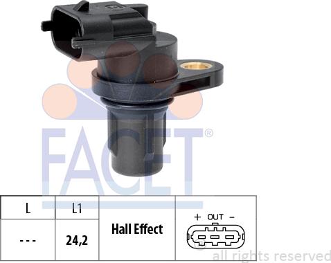 FACET 9.0387 - Jutiklis, skirstomojo veleno padėtis autoreka.lt