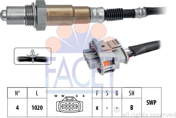 FACET 10.8378 - Lambda jutiklis autoreka.lt