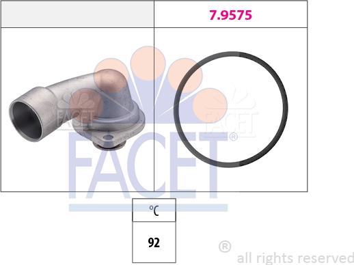 FACET 7.8349 - Termostatas, aušinimo skystis autoreka.lt