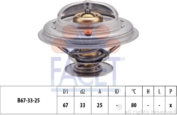 FACET 7.8301S - Termostatas, aušinimo skystis autoreka.lt